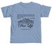 Youth Merch, a Washed Denim Comfort Colors Unisex Tee (back-view)