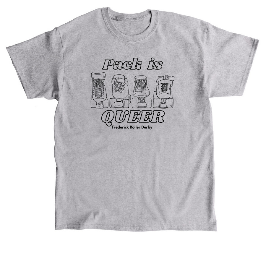 FRD Pack is Queer, a Sport Grey Classic Unisex Tee