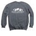 SLT Heron Sweatshirt, a Dark Heather Crewneck Sweatshirt (back-view)
