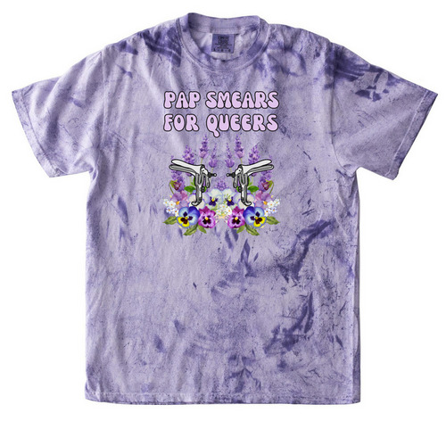 Pap Smears For Queers, a Amethyst Comfort Colors Colorblast Tee