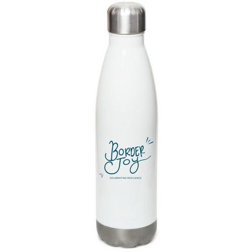 Water tumblr, a White Stainless Steel Water Bottle