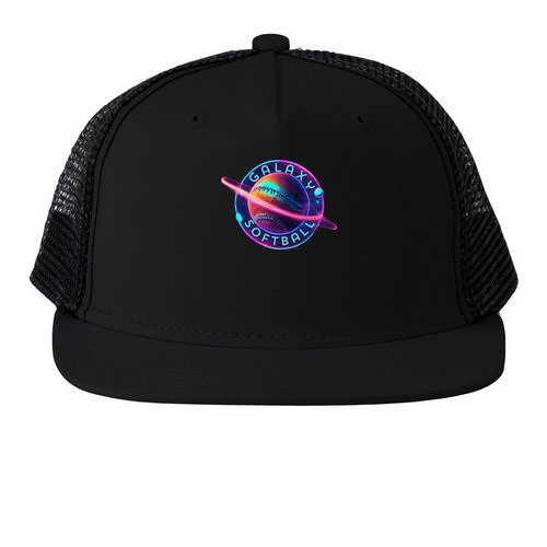 Trucker Hats, a Black Printed Trucker Hat