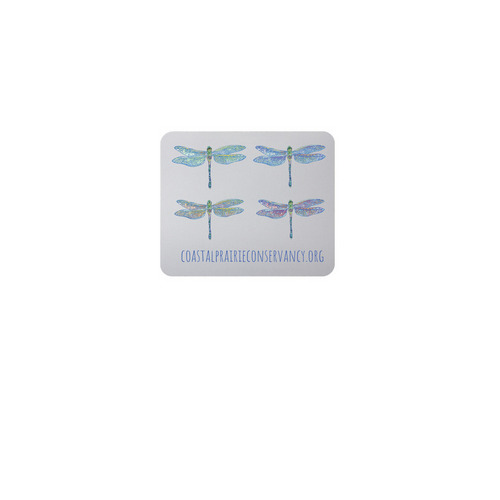 Limited Edition: Dragonfly Mousepad, a White Full Color Mouse Pad