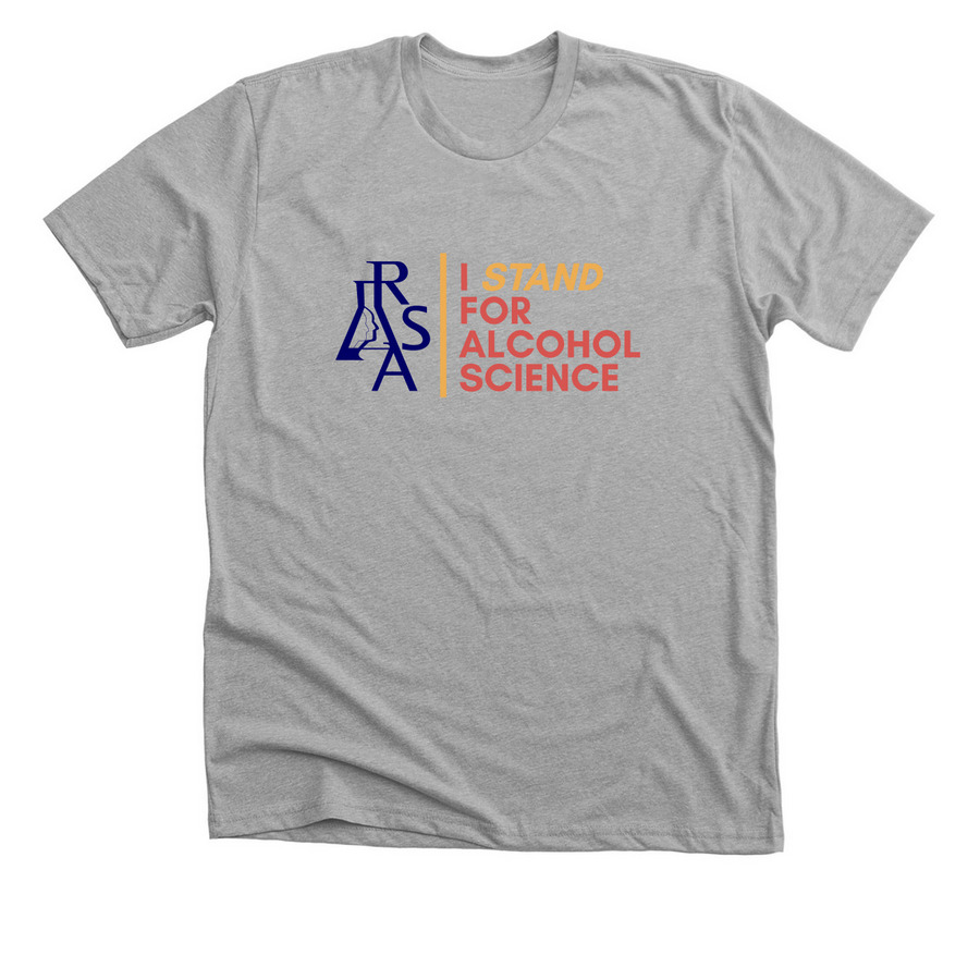 RSA Stand for Alcohol Science, a Athletic Heather Premium Unisex Tee