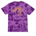 Tie Dye Badge&nbsp;, a Purple Crystal Tie Dye Tee (back-view)