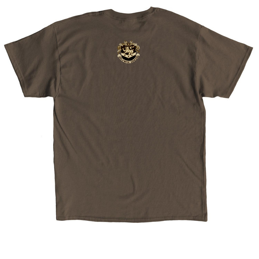 The Olympic Coven 2024, a Dark Chocolate Classic Unisex Tee (back-view)