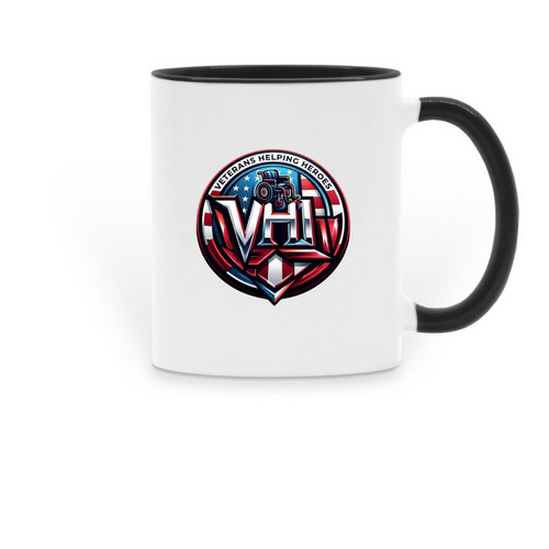 Veterans Helping Heroes&nbsp;, a Black Two-Tone Ceramic Mug