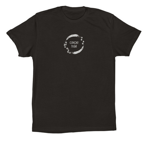 CARPE&nbsp; TRAIL&nbsp; TEE, a Black Premium Cotton Tee