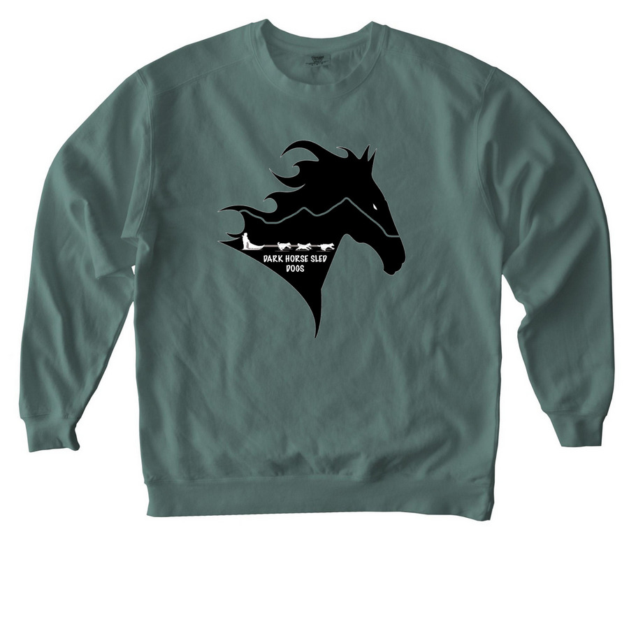 IDITAROD 2026 TEAM, a Blue Spruce Comfort Colors Crewneck Sweatshirt