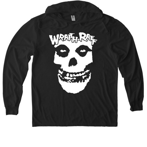Wraith Raff Hoodie Tee, a Space Black Allmade Eco Triblend Hoodie Tee