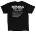 Metabolic Reset Shirt&nbsp;, a Black Classic Unisex Tee (back-view)