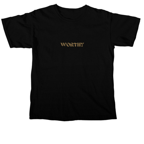 WORTHY Merch, a Black Comfort Colors Unisex Tee