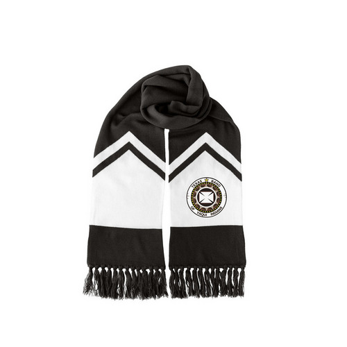 Game Day and Fall Ready!, a Black/ White Two-Tone Gameday Scarf