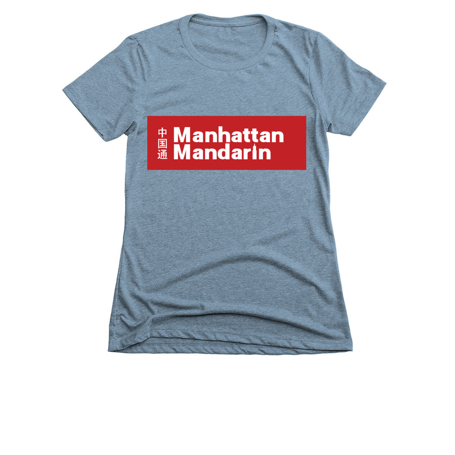 Classic Manhattan Mandarin, a Indigo Women's Slim Fit Tee
