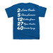 Team HIM Merch, a Royal Blue Youth Unisex Tee (back-view)
