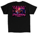 Pink Whiskey Band, a Black Classic Unisex Tee (back-view)