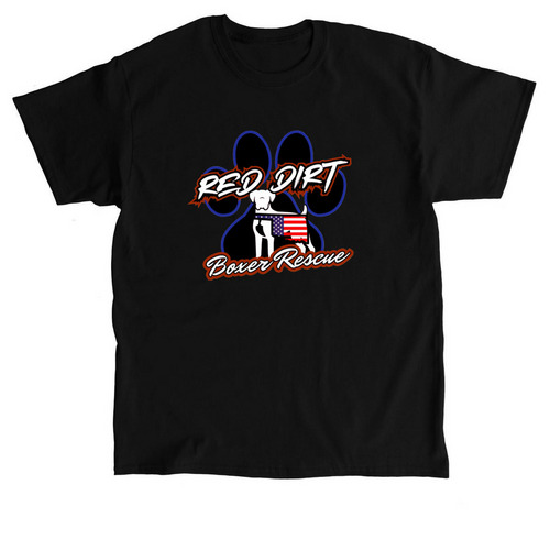 Red Dirt Boxer Rescue, a Black Classic Unisex Tee