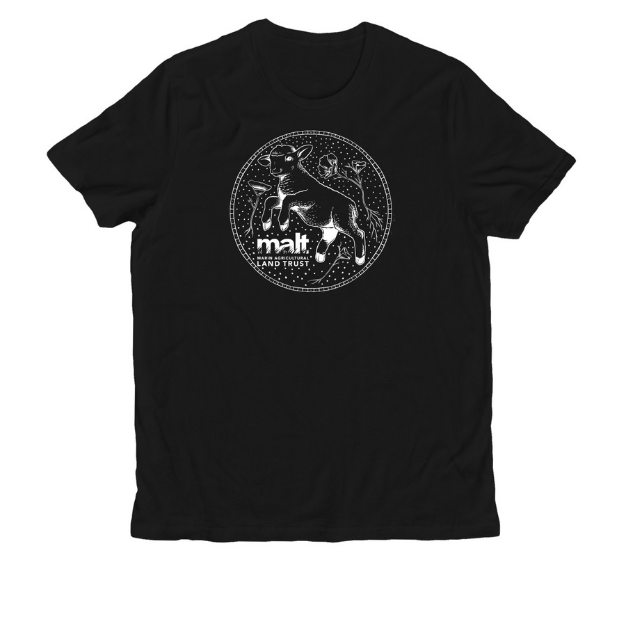 Leaping lamb collection, a Deep Black Allmade Organic Cotton Unisex Tee