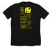 LAME, a Solid Black Blend Premium Unisex Tee (back-view)