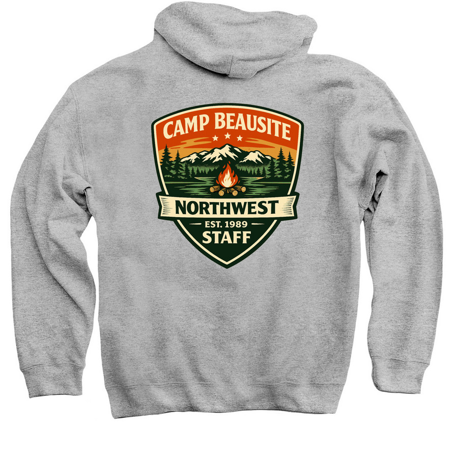 2026 Staff Sweatshirt&nbsp;, a Sport Grey Pullover Hoodie (back-view)