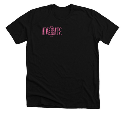 ADVOCATE SHIRT, a Solid Black Blend Premium Unisex Tee