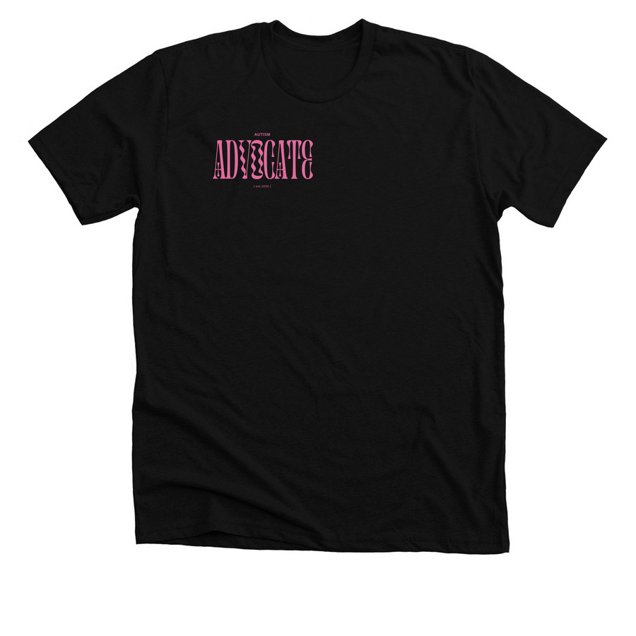 ADVOCATE SHIRT, a Solid Black Blend Premium Unisex Tee