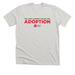 Support Tee, a Heather Cement Premium Unisex Tee