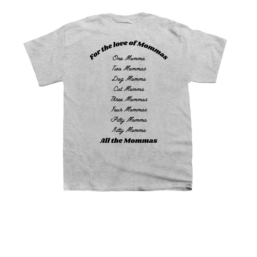 For the Mamma's, a Sport Grey Youth Unisex Tee (back-view)