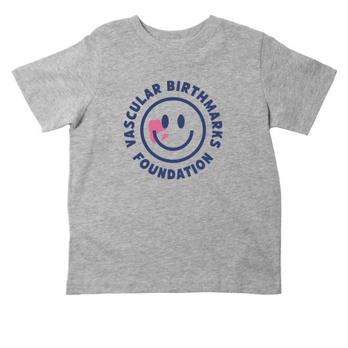 VBF Navy Smiley - Toddler, a Heather Toddler Tee