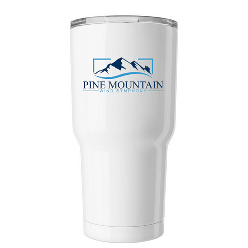 Pine Mountain Wind Symphony Tumbler, a White Insulated Tumbler