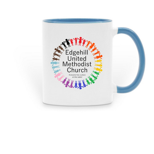Edgehill United Methodist Church, a Light Blue Two-Tone Ceramic Mug