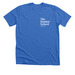 TQS Logo Gear, a Heather True Royal Premium Unisex Tee