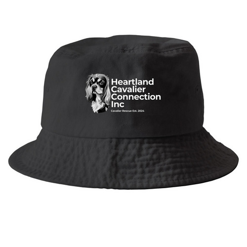 Heartland Cavalier Connection Hats, a Black Printed Bucket Hat
