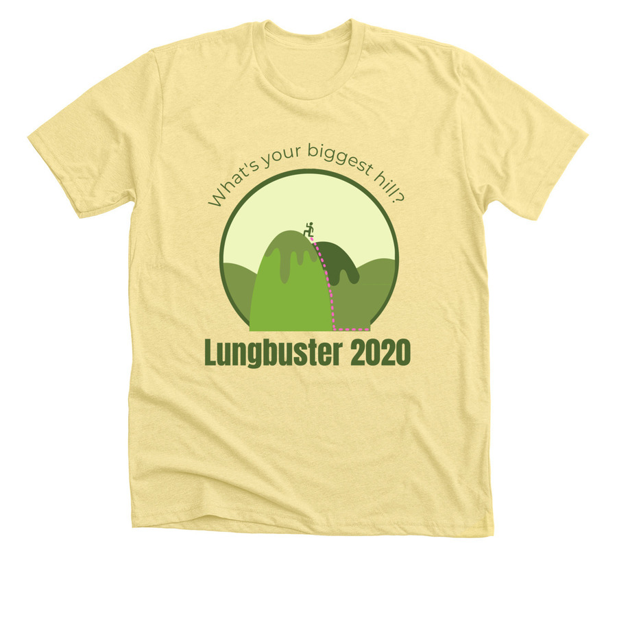 Lungbuster 2020, a Heather Yellow Gold Premium Unisex Tee