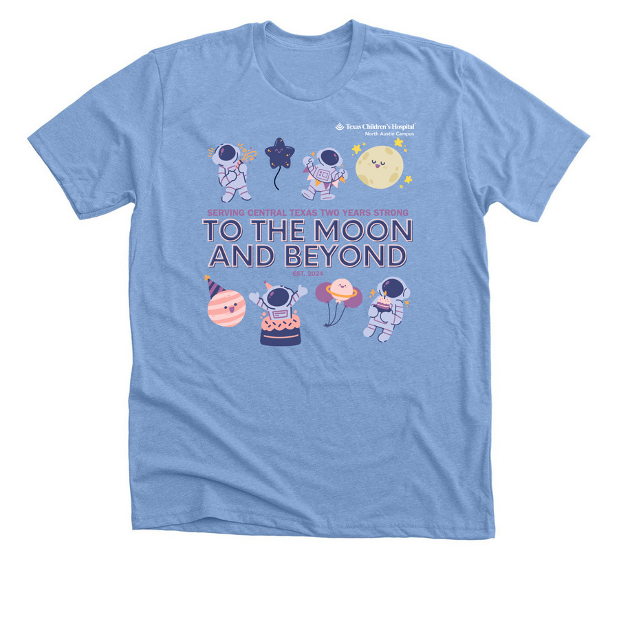 TCH ATX Two Year, a Heather Carolina Blue Premium Unisex Tee