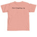 The Vintage Dog Journey, a Peachy Comfort Colors Unisex Tee (back-view)