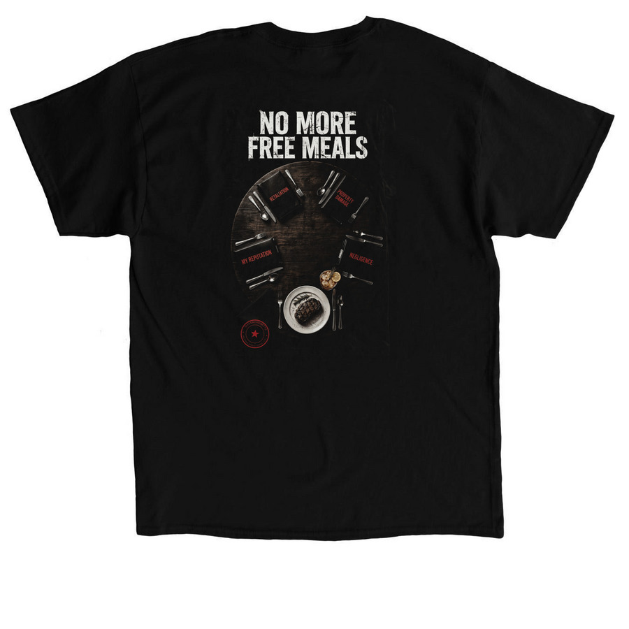 Everyone's bill comes due, a Black Classic Unisex Tee (back-view)
