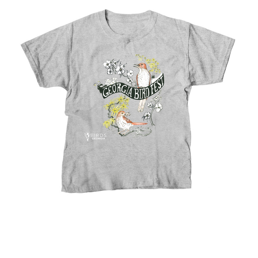 2024 GA Bird Fest *Reimagined* Vintage Logo, a Sport Grey Youth Unisex Tee