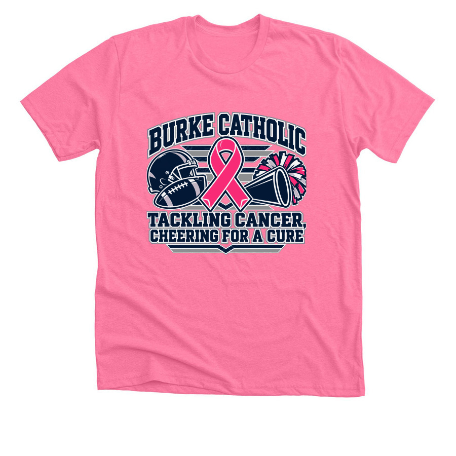 Burke Catholic Breast Cancer Walk&nbsp;, a Neon Pink Premium Unisex Tee