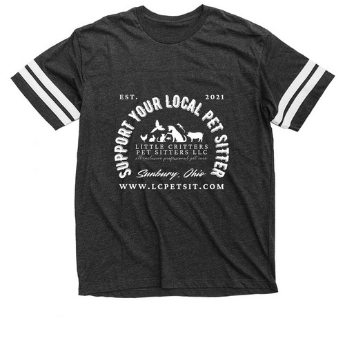 4th Annual LCPS Exclusive Merch Fundraiser, a Vintage Smoke / White Football Jersey Tee