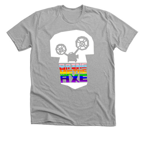 Wicked Queer logo, a Athletic Heather Premium Unisex Tee