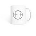 Boneworks MONOGON Mug, a White Coffee Mug