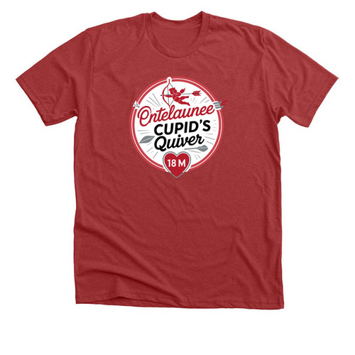Ontelaunee Cupid's Quiver 18M T-Shirt, a Heather Canvas Red Premium Unisex Tee