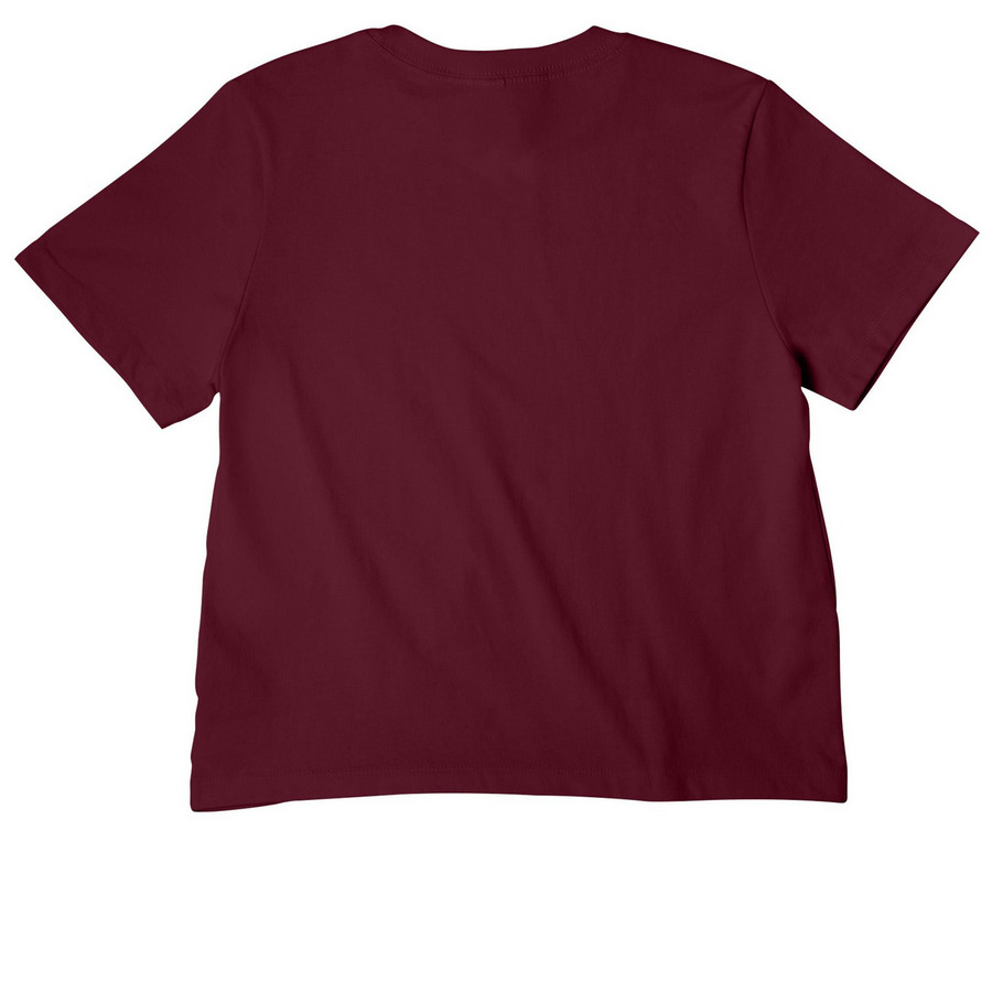 I know how to use a semi., a Maroon Women's Heavyweight Tee (back-view)
