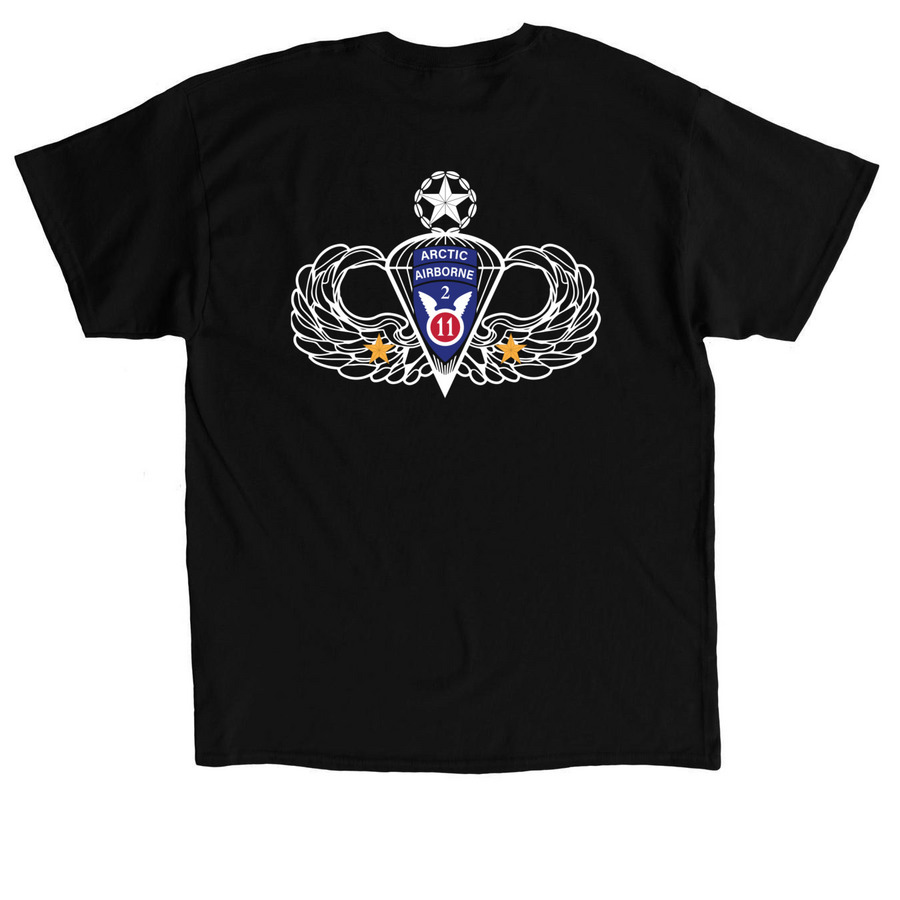 Titan Wings, a Black Classic Unisex Tee (back-view)