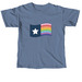 Texas Pride Flag, a Blue Jean Comfort Colors Unisex Tee