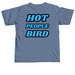 HOT PEOPLE BIRD Shirt, a Blue Jean Comfort Colors Unisex Tee (back-view)