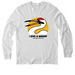 I GIVE A WHOOP LIGHT, a Bright White Allmade Organic Cotton Long Sleeve Tee