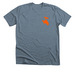 Western (Orange Font), a Heather Slate Premium Unisex Tee