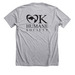 I Love OKC Dog Shirt, a Athletic Heather Premium Unisex Tee (back-view)